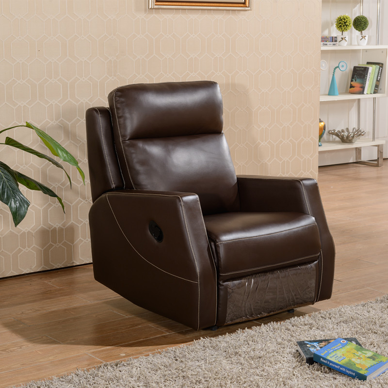 Sponge Manual Electric Living Room Furniture Set Leather Message Sofa