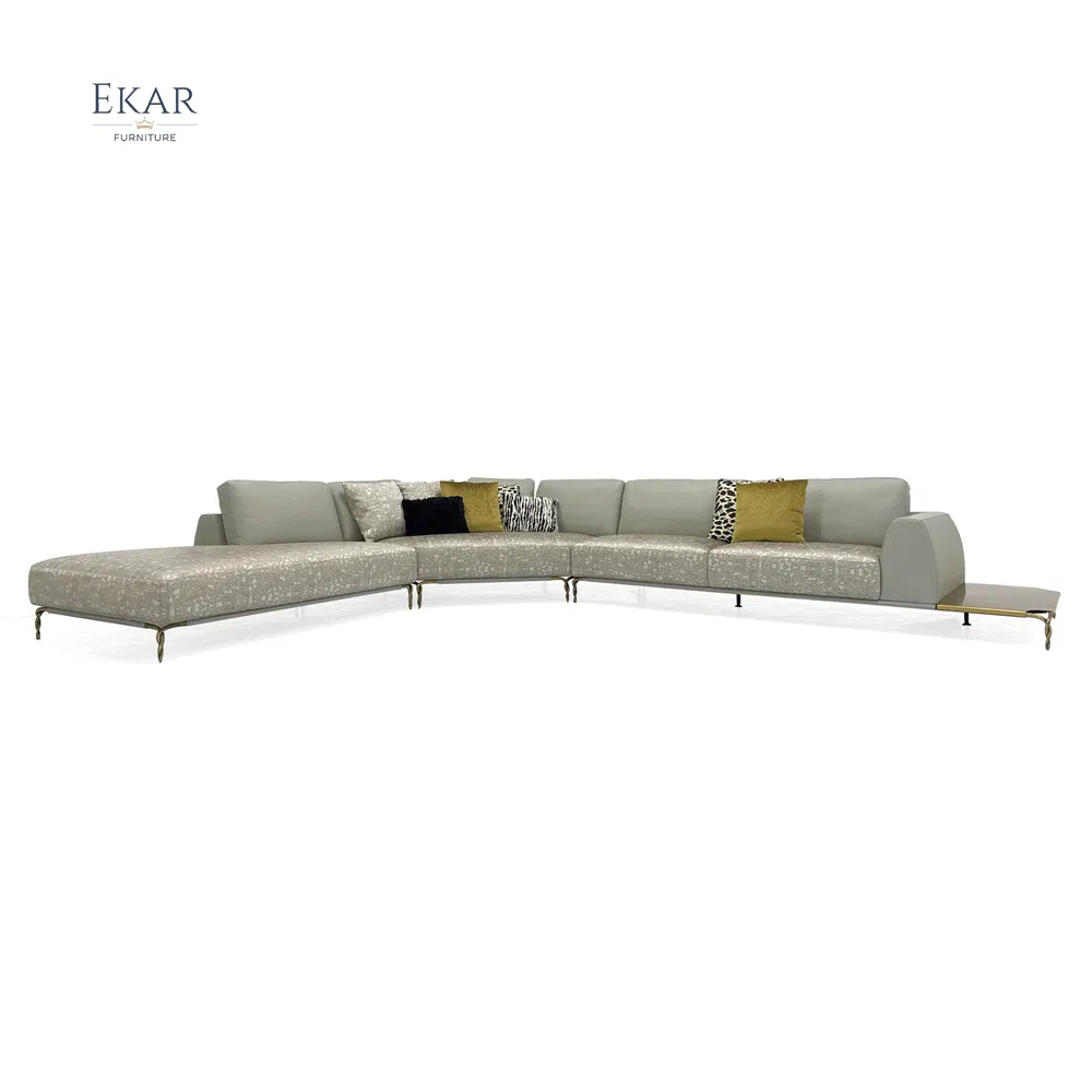 New Design Modern Furniture Living Room Leather Sofa Modular Corner Sofa