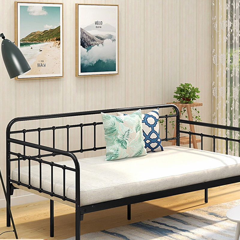 European Children's Splice Bed Iron Sofa Bed with Guardrail Crib Sitting and Sleeping Dual-Use Iron Frame Bed Manufacturers Supply