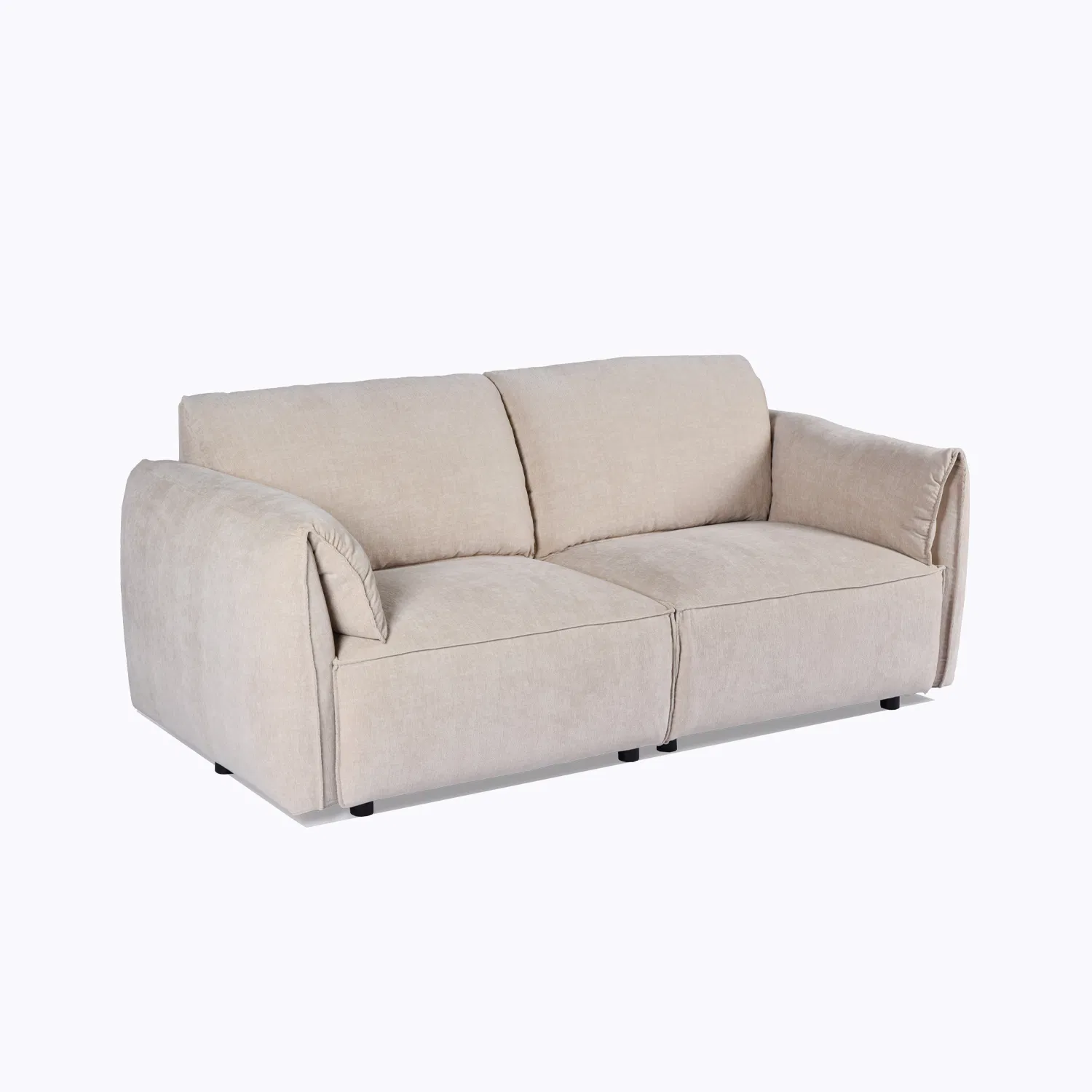 Highly Recommended Simple Double Seat Fabric Sofa for Living Room Eco-Friendly Modern Japanese-Style Direct Sales of The Source Factory