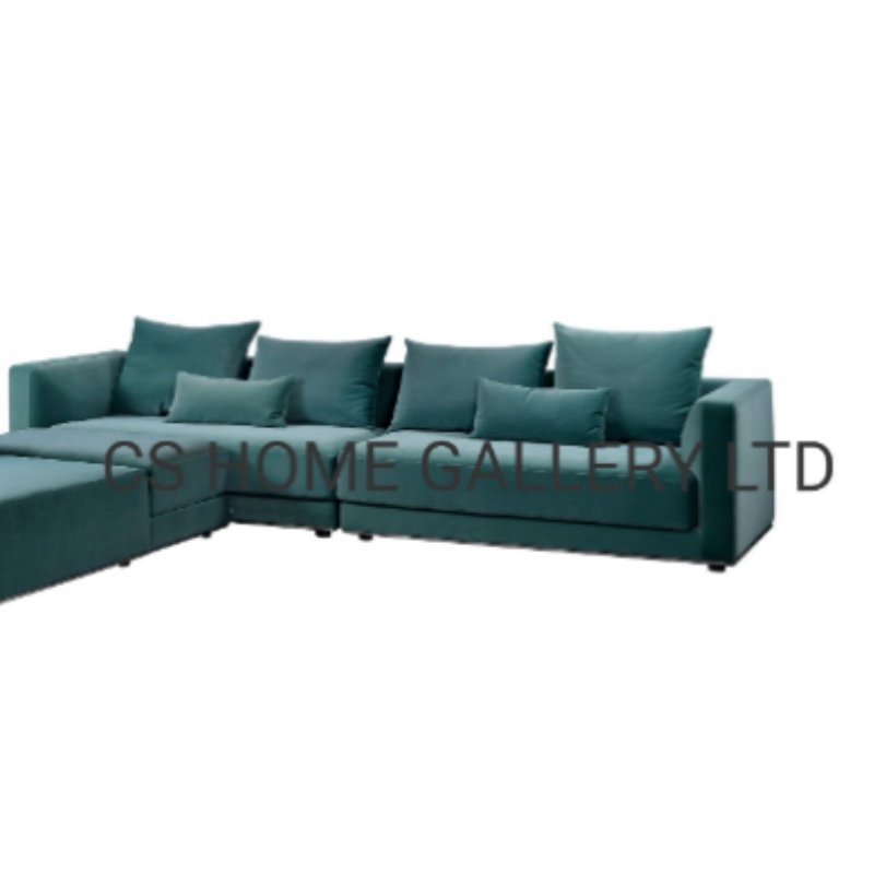 Morden Livingroom Indoor Fabric Furniture Sofa Ottomen