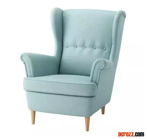 Modern High Back Upholstery Fabric Sessel Aleshia Wingback Chair for Living Room