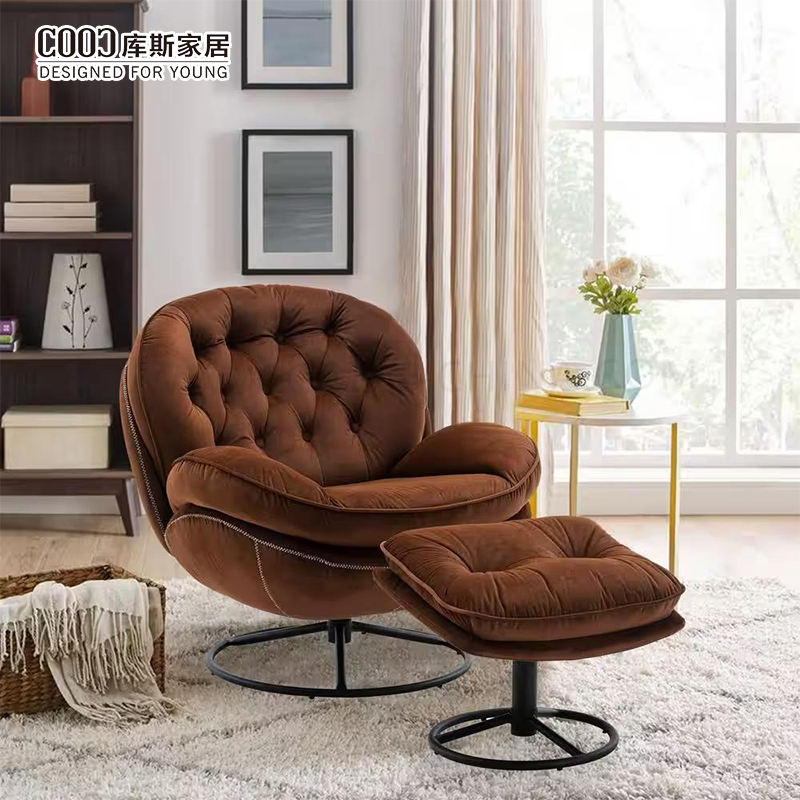 Custom Logo Modern Luxury Living Room Furniture Rotation Leisure Armchair Velvet Swivel Lounge Accent Chair