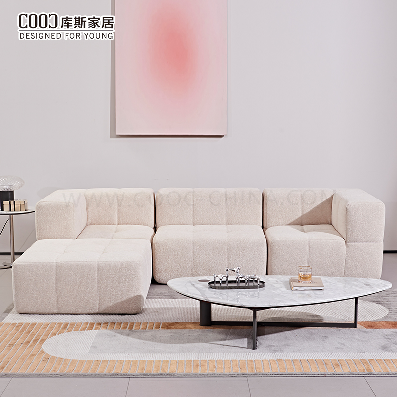 Modern Compression Furniture Sectional Fabric Foam Sofa in Box Vacuum Frameless Compressed Sofa for Home Living Room Hotel