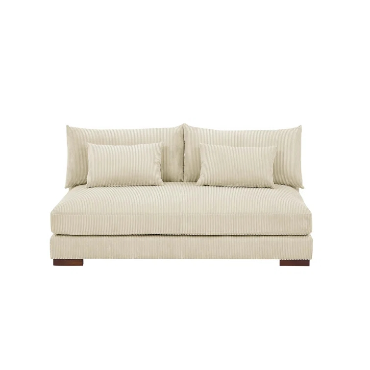 Home Living Room 2 Seater Double-Sofa Wholesale Furniture Fabric Loveseat