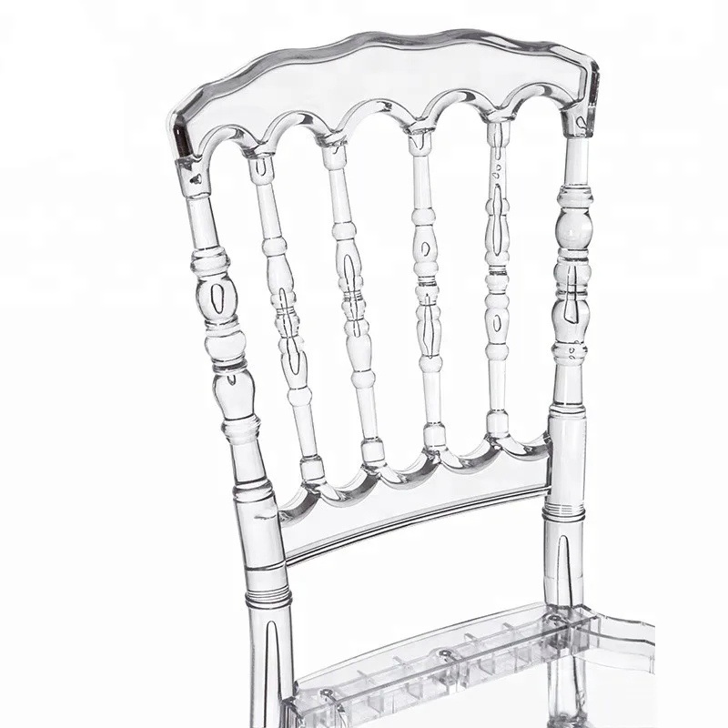 Wholesale Party Clear Sillas Chiavari Chair Resin Plastic Wingback Transparent Wedding Chair
