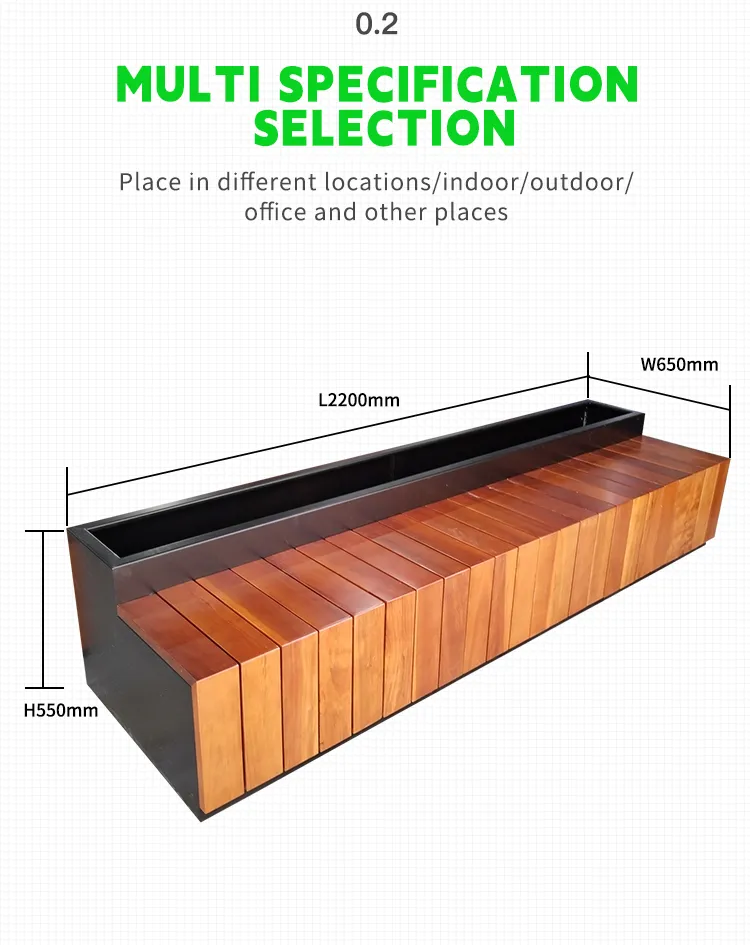 Wood Garden Flower Benches