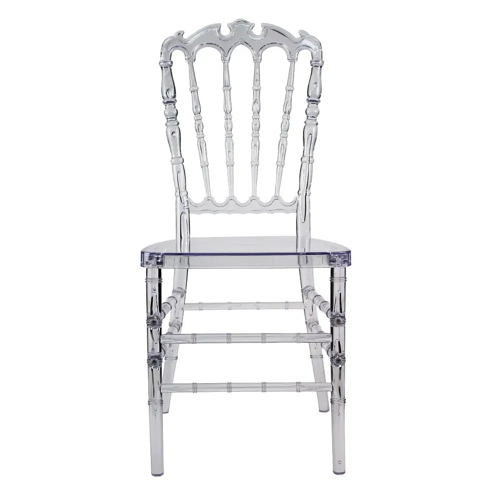 Wholesale Party Clear Sillas Chiavari Chair Resin Plastic Wingback Transparent Wedding Chair