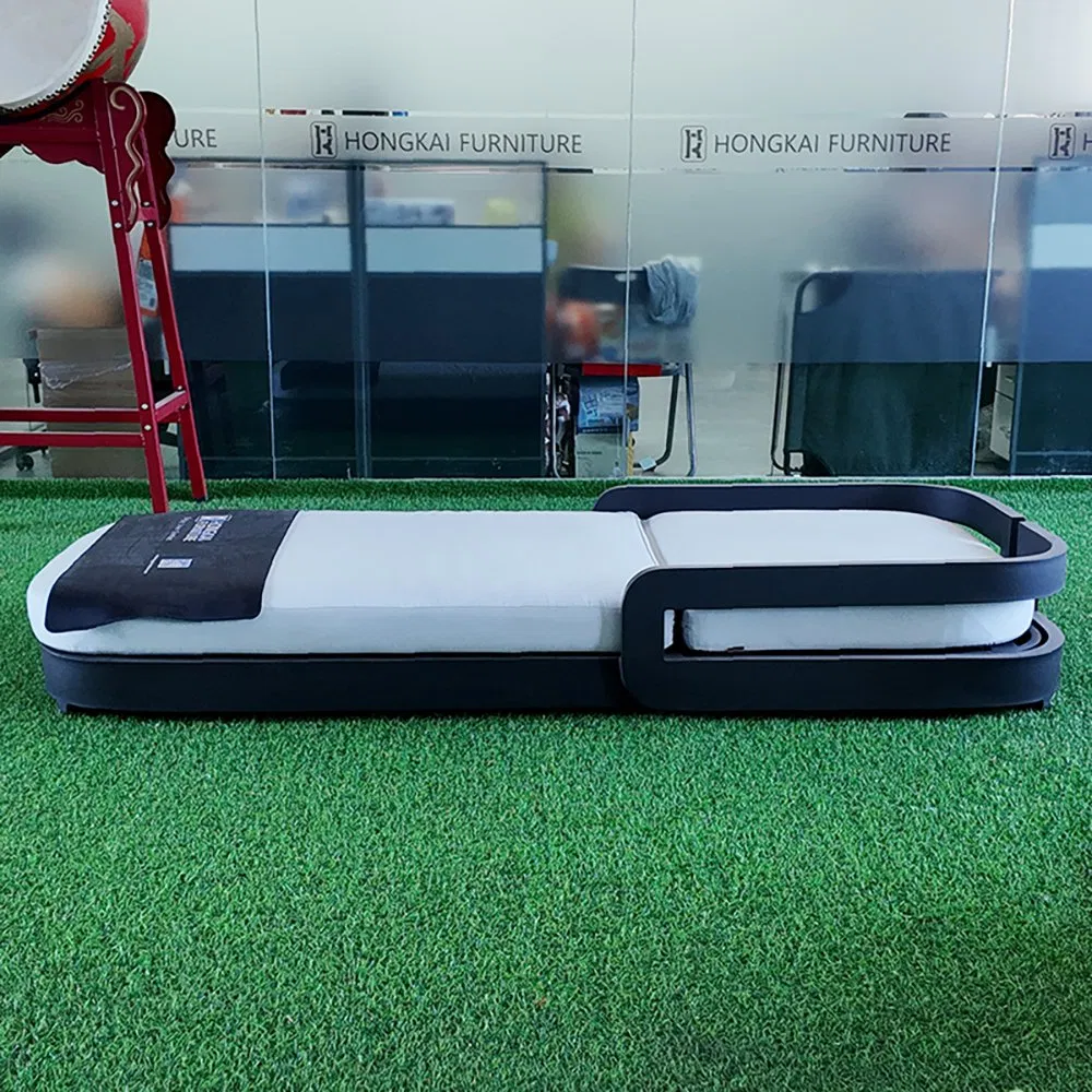 Transat de plage en aluminium, extérieur, imperméable, portable, style de loisirs, chaise longue en métal, mobilier de jardin imperméable