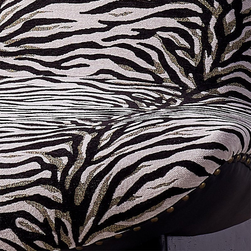 Modern Nordic Wholesales Living Room Hotel Modern Lounge Ashion High Back Accent Zebra Print Lounge Leisure Wingback Chair