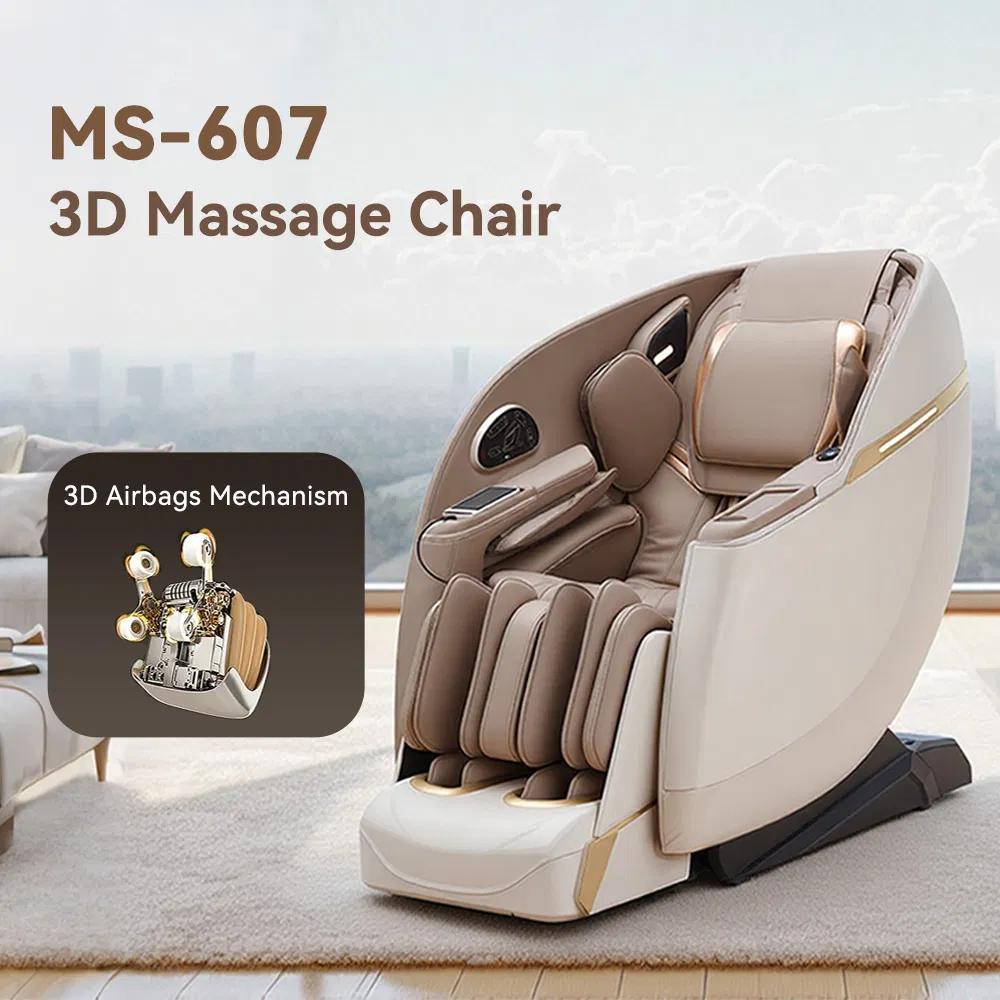 Electric 3D Full Body Airbags Flexible SL Track Office Massage Chair Zero Gravity
