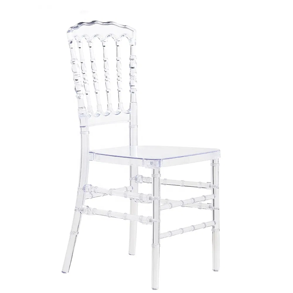 Wholesale Party Clear Sillas Chiavari Chair Resin Plastic Wingback Transparent Wedding Chair