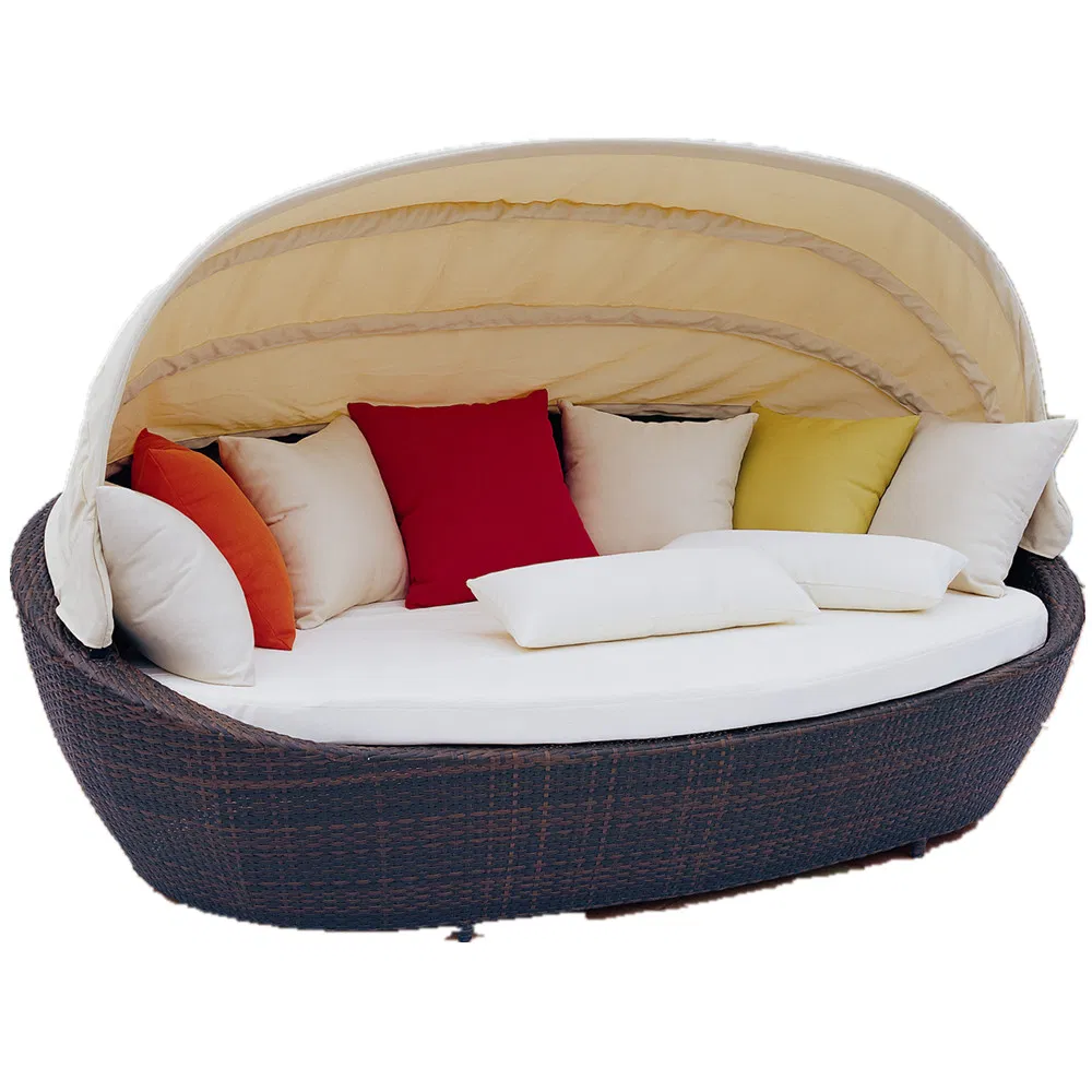 Outdoor Rattan Sun Lounger Design 6