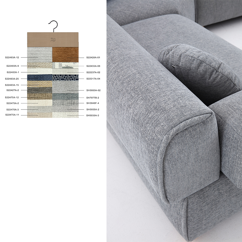 Classic Solid Wood Fabric Corner Sofa Nordic Modern Design Hotel Apartment Mall Italian Light Luxury Sofa for Villa