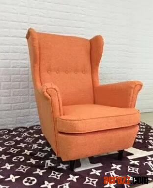 Modern High Back Upholstery Fabric Sessel Aleshia Wingback Chair for Living Room