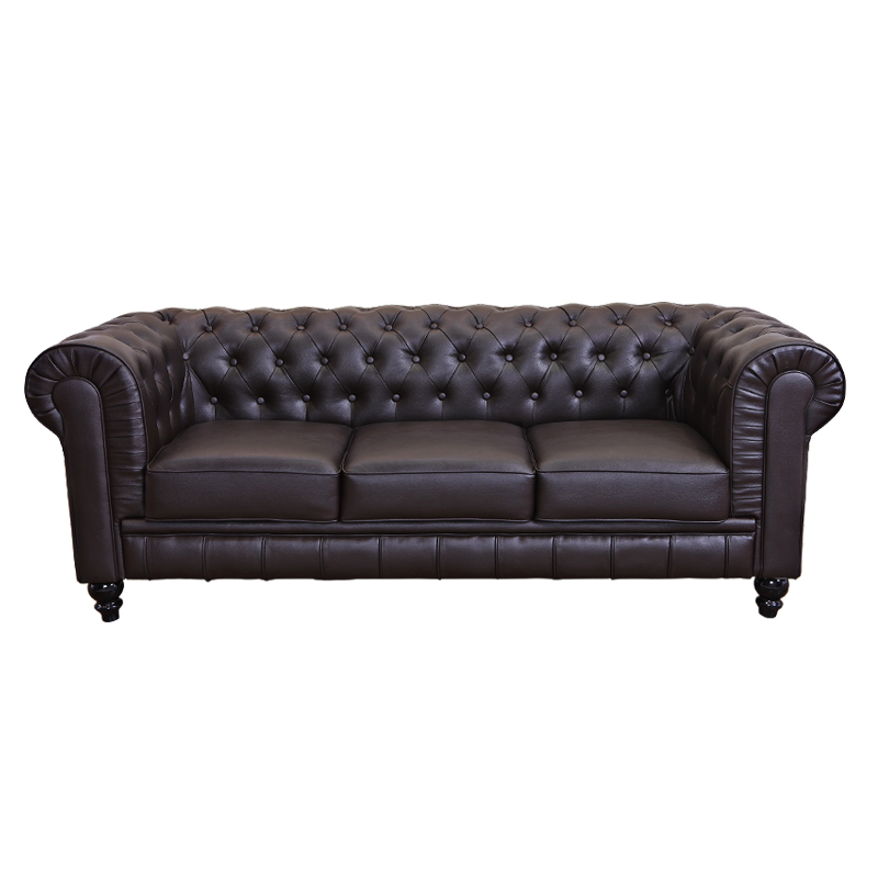 Customized American Leisure Leather Chesterfield Sofa