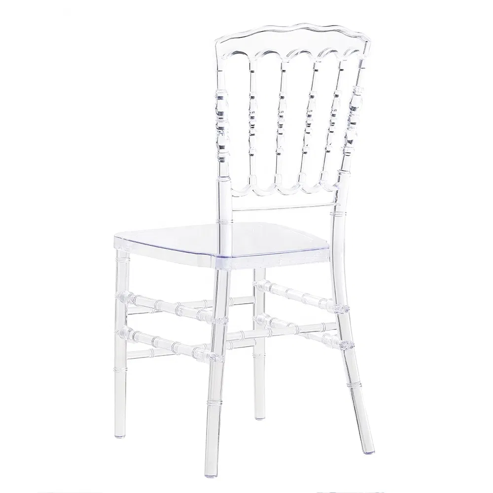 Wholesale Party Clear Sillas Chiavari Chair Resin Plastic Wingback Transparent Wedding Chair