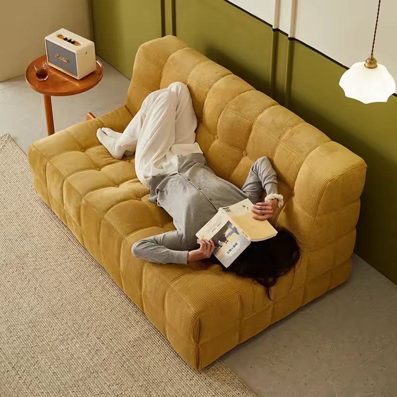 Low Freight Cost Box Packed Compressible Sponge Loveseat