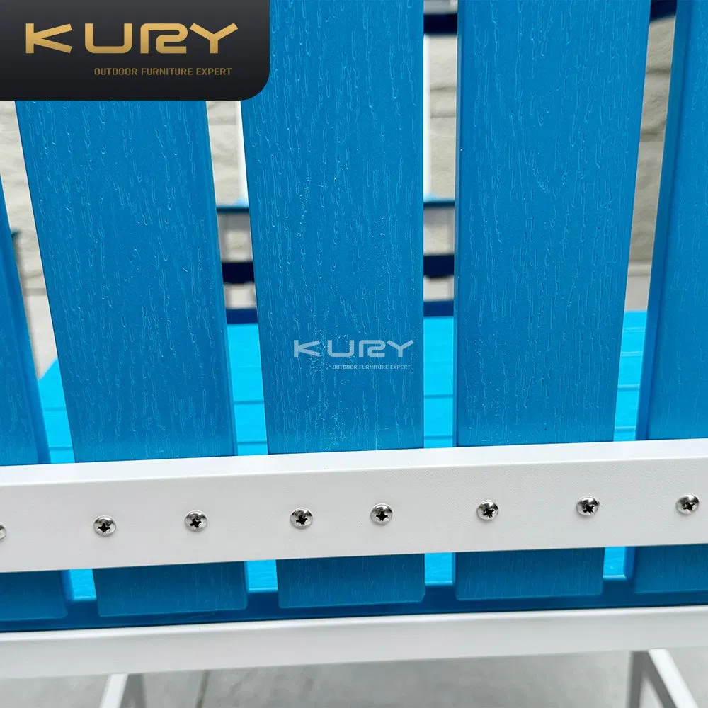 Hot Sale Outdoor Commercial Furniture Rectangle Picnic Public Garden Patio Dining Cafe Table Bench