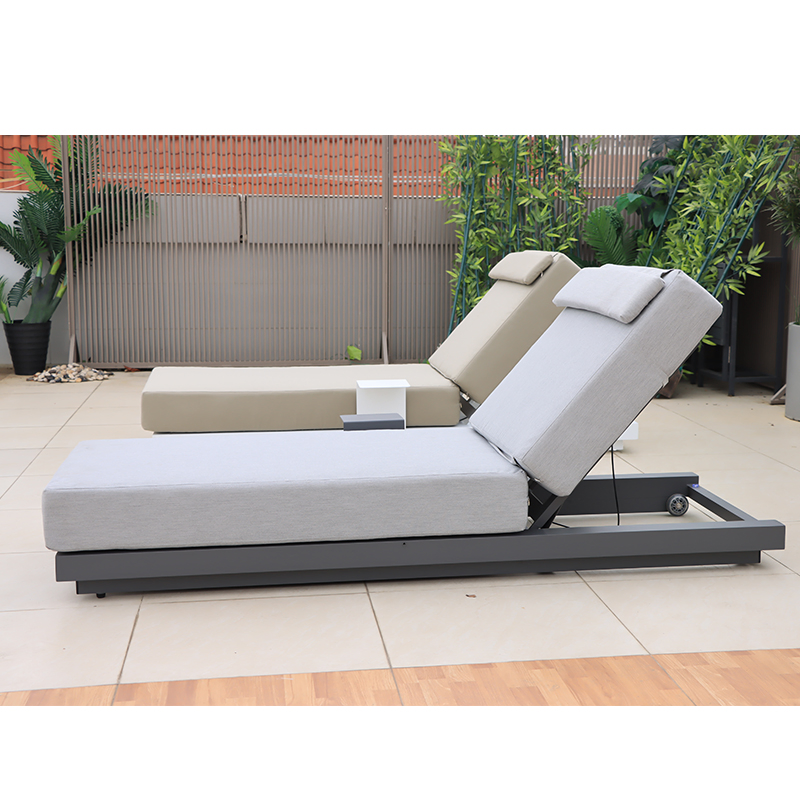 Banc de chaise longue d'extérieur haut de gamme, chaise de jardin, usine en Chine, chaise de patio moderne, chaise de loisirs, lit de soleil, transat