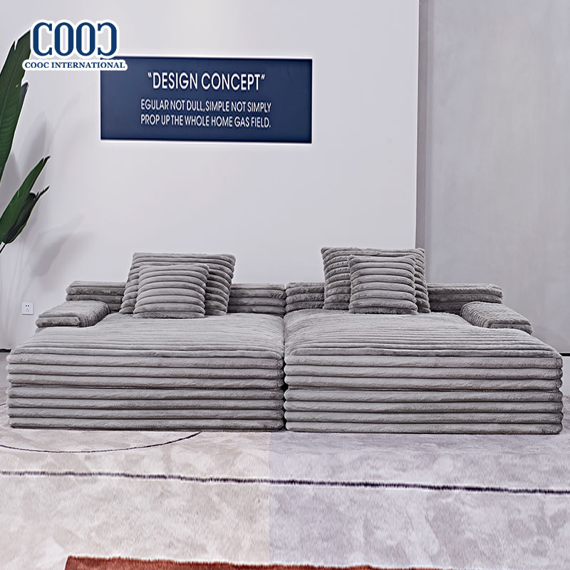 Foshan Furniture Modern Compression Sponge Modular Sofa Couch Foam Vacuum Packed Chaise Lounge Compressed Sofa Bed