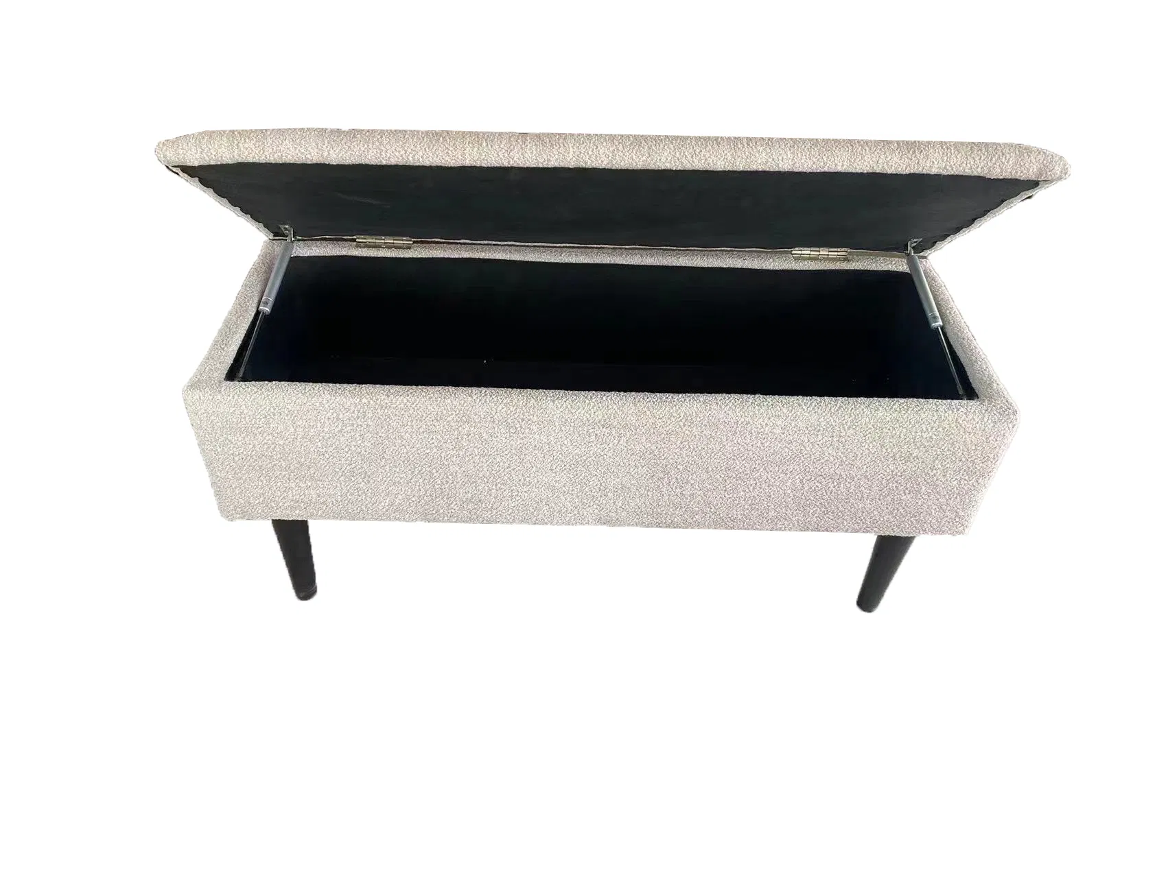 Modern Fabric Footrest Footstool Storage Ottoman Bench for Living Room Dining Room