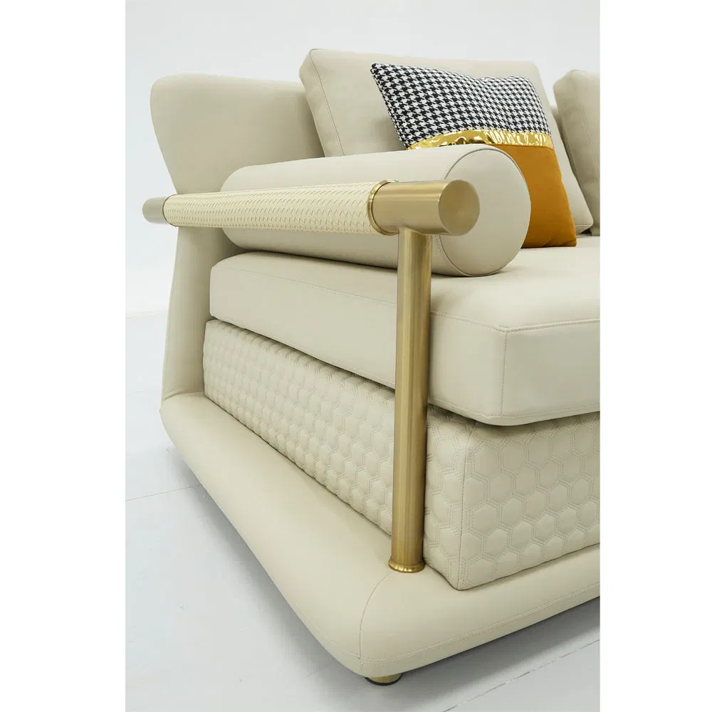 Wholesale Modern Leather 3+2+1 Sofa Collection From Foshan Interior Home Furniture