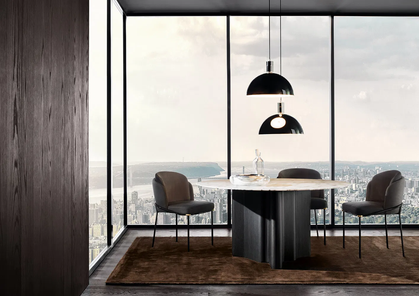 Vintage Wingback Chair with Nailhead Trim for Classic Furniture