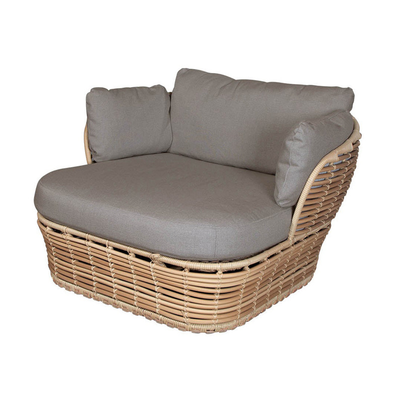 Stylish Wicker Outdoor Loveseat with Matching Coffee Table