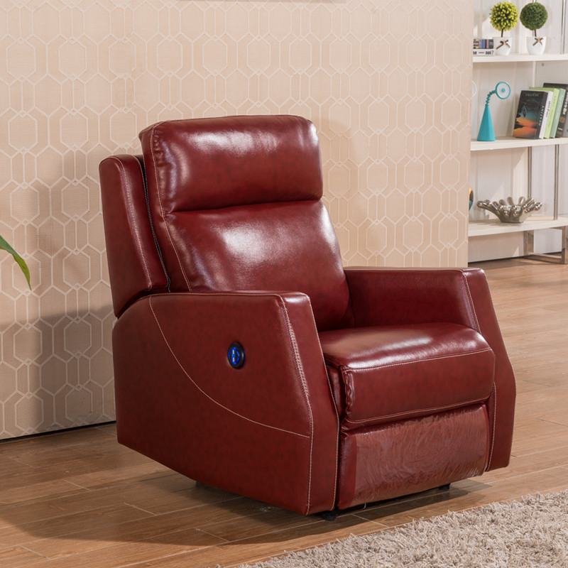 Sponge Manual Electric Living Room Furniture Set Leather Message Sofa