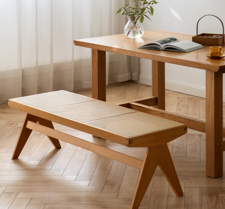 Rustic Solid Wood Bench 5