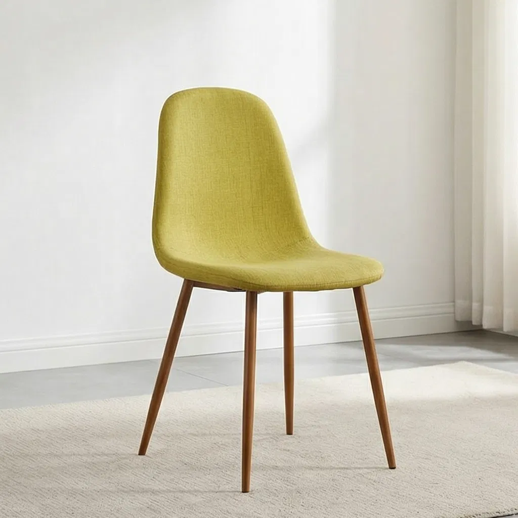 Traditional Saddle Leather Wingback Chair with Tall Back and Elegant Silhouette