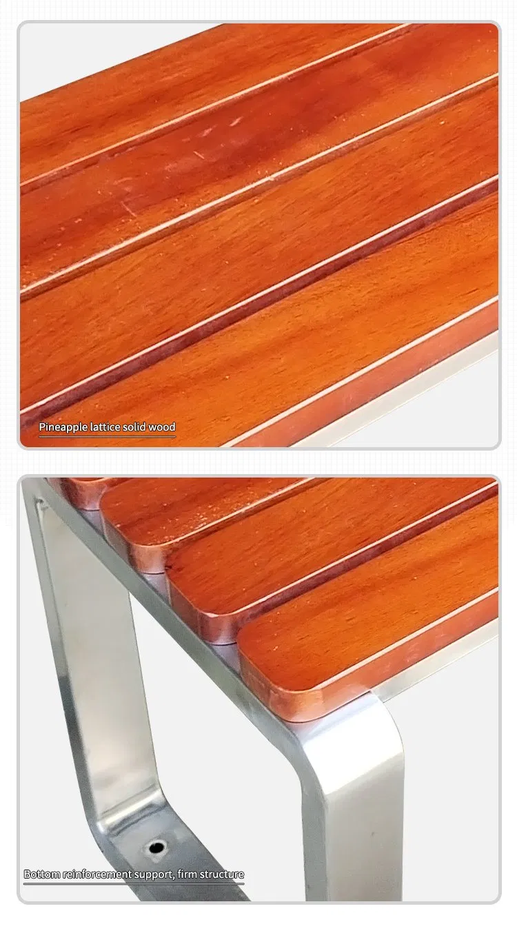 Custom Color Metal Public Yard Garden Bench Seats Outdoor Park Bench Heavy Duty Park Bench