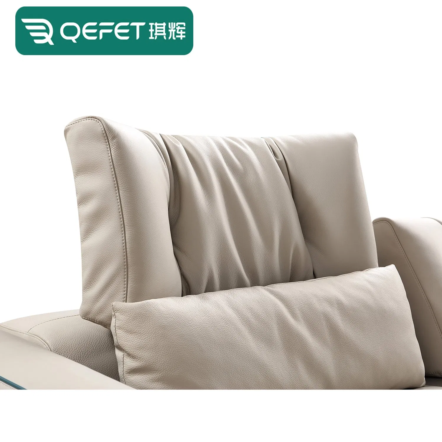 Modern 1 2 3 Combination Genuine Leather Sofa Set Wood Sponge Electric Modular Sofas Furniture for Living Rooms and Villas