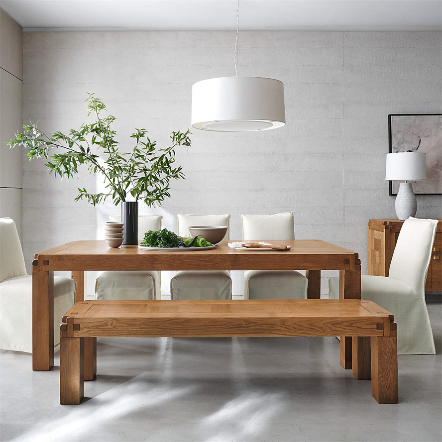 China Manufacturere Bespoke Custom Wooden Knot Rustic Dining Bench for Wedding Banquet Hotel Restaurant Dining Room and Kitchen