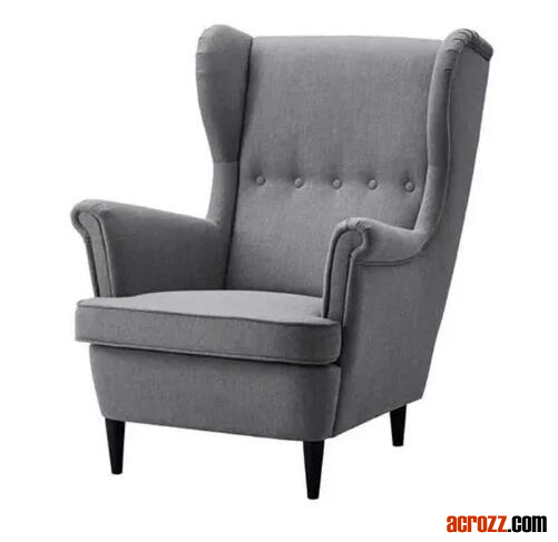 Modern High Back Upholstery Fabric Sessel Aleshia Wingback Chair for Living Room