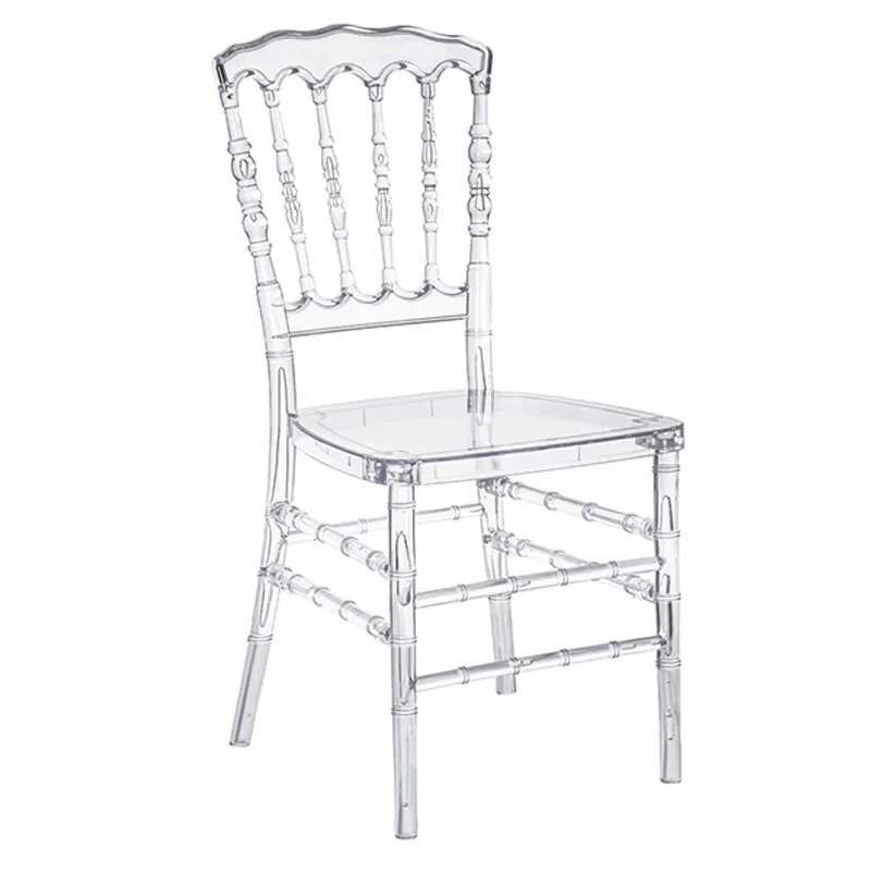Wholesale Party Clear Sillas Chiavari Chair Resin Plastic Wingback Transparent Wedding Chair