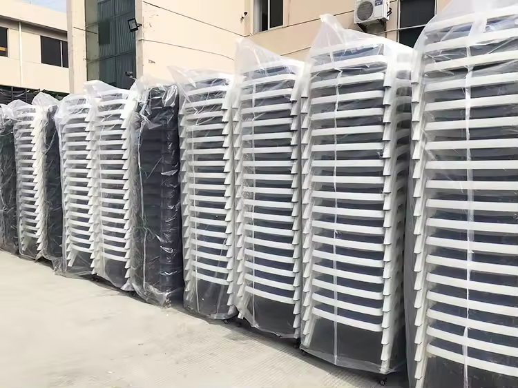 Tissu en maille de jardin transat de plage piscine lit de patio chaise longue