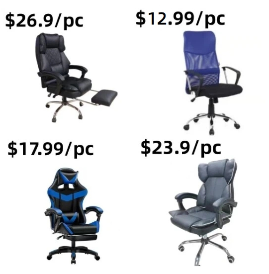 Wholesale Metal PU Leather Meeting Conference Executive Staff Office Chair