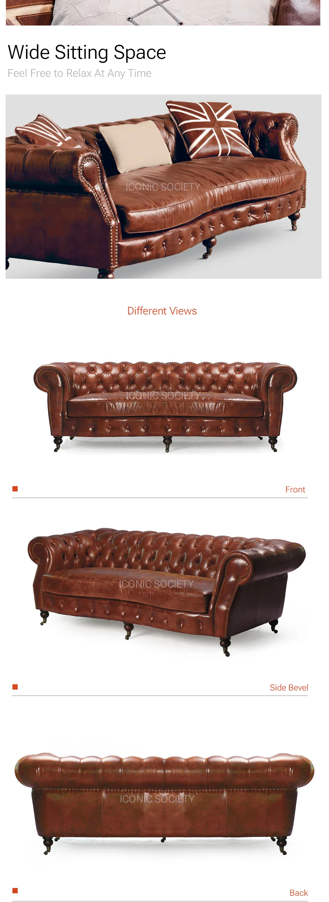 Chesterfield Sofa View 2