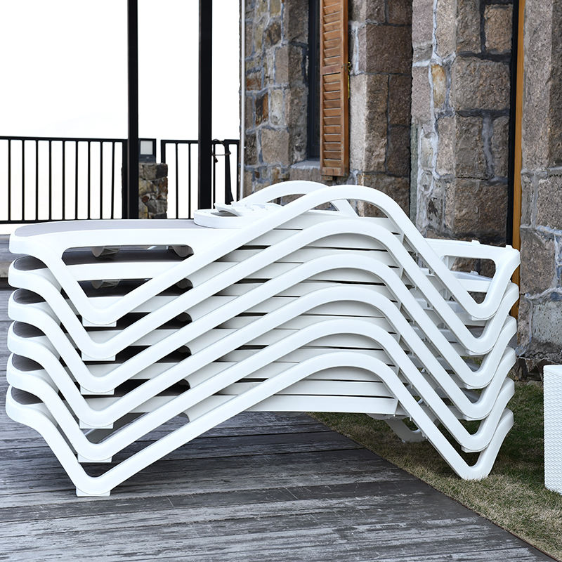 Prix d'usine Tg Chaise longue de luxe Mobilier d'extérieur Résistant à l'eau Lit de piscine Chaises longues