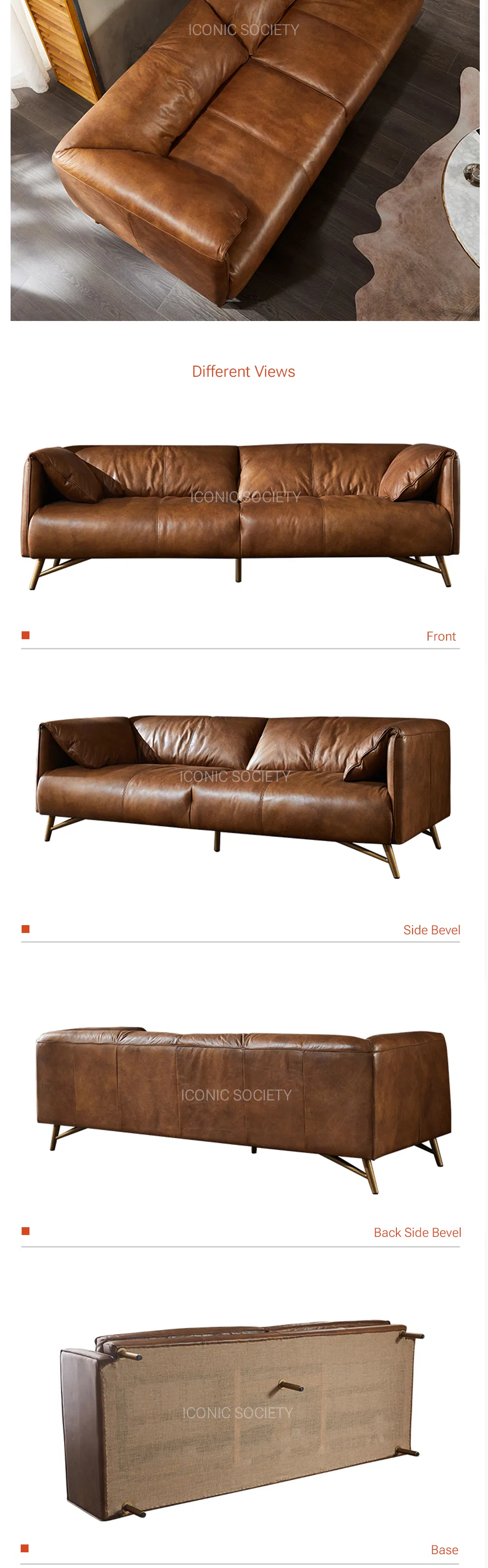 Genuine Leather Sofa View
