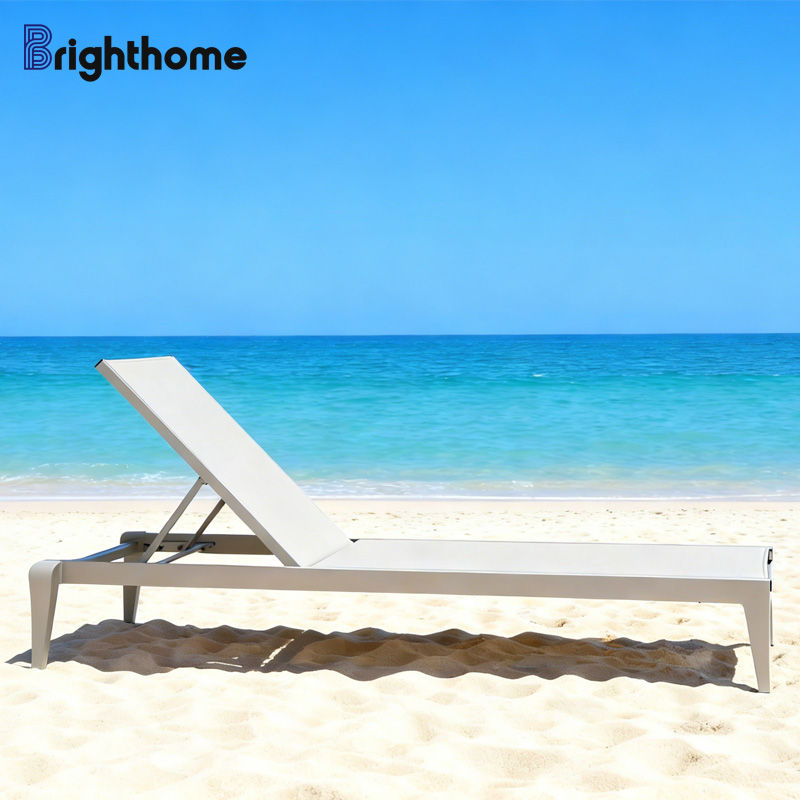 Prix d'usine Aluminium Lit de jardin extérieur Chaise longue solaire