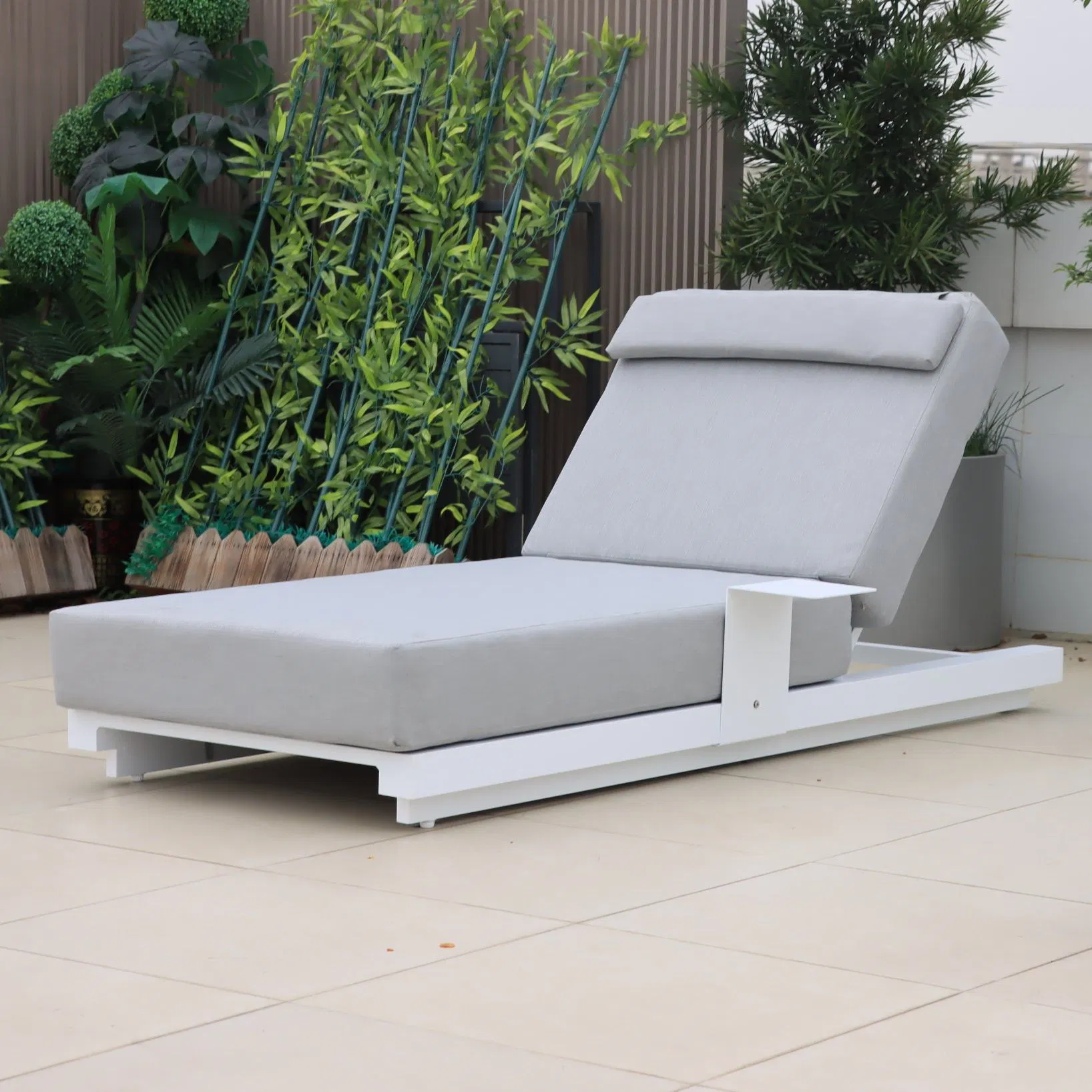 Banc de chaise longue d'extérieur haut de gamme, chaise de jardin, usine en Chine, chaise de patio moderne, chaise de loisirs, lit de soleil, transat