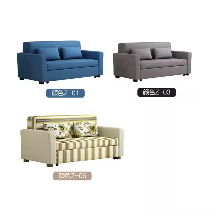 Dual Purpose Sofa Bed Foldable Small Family Double Three Person Study Lunch Break Sofa Folding Bed Storage Sofa Bed