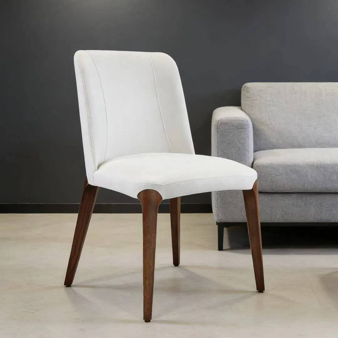 Accent Ergonomic Solid Wood Leg Upholstered Home Furniture High End Dining Chairs