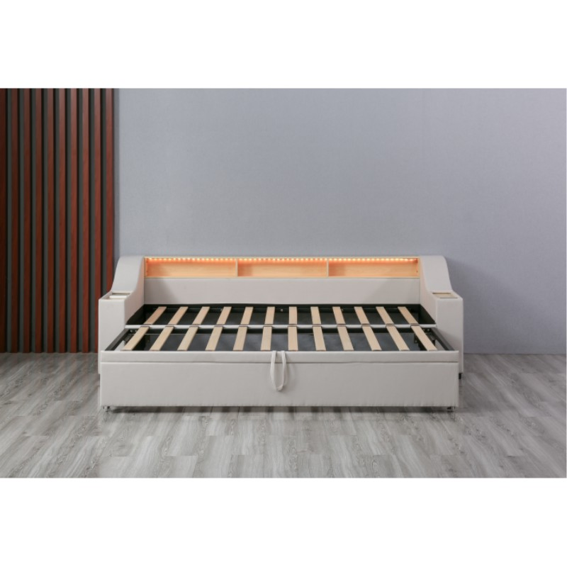 Huayang Practical Wooden Storage Trundle Bed Furniture Pull out Sofa Bed