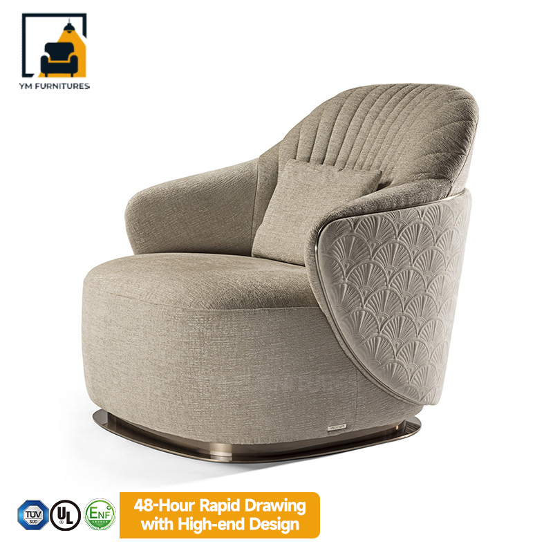 Salon Reception Sofa Lounge Accent Furniture Living Room Armchair Fabric Leisure Chair