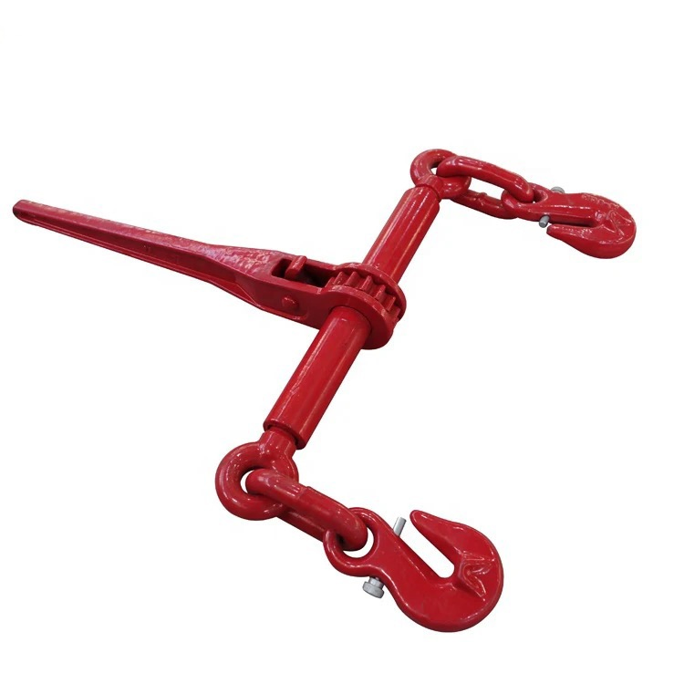 G80 European Type Ratchet Chain Load Binder with Hooks