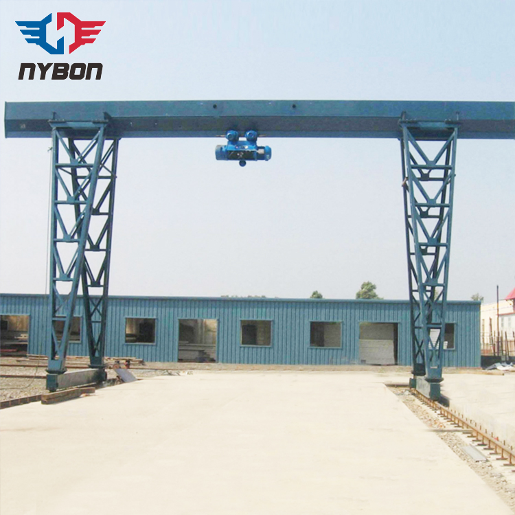 Single Beam 1-50t Electric Rail Traveling Trussed Type Engineering Gantry Crane